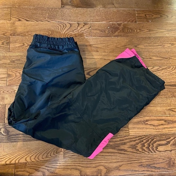 Vintage  white sierra black & pink snow pants in size large - Picture 1 of 11
